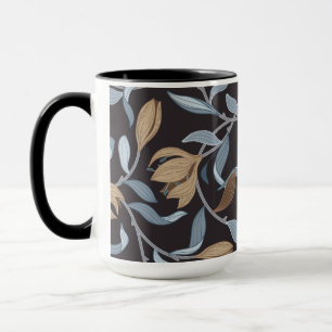 Blue und Tan William Morris Elegant Inspiriert Tasse
