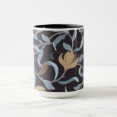 Blue und Tan William Morris Elegant Inspiriert Tasse (Zentrum)