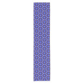 Blue und Violet Star Tile Table Runner Kurzer Tischläufer (Vorderseite)
