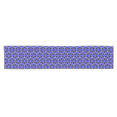 Blue und Violet Star Tile Table Runner Kurzer Tischläufer (Horizontal)