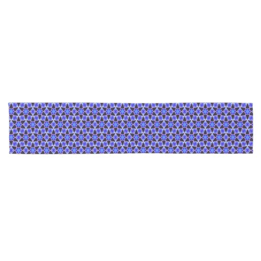 Blue und Violet Star Tile Table Runner Kurzer Tischläufer (Horizontal)