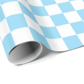 Blue und White Checkered Geschenkpapier (Rolleneckpunkt)