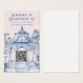 Blue und White Chinoiserie Gazebo | Gift-Registrie (Vorne & Hinten)