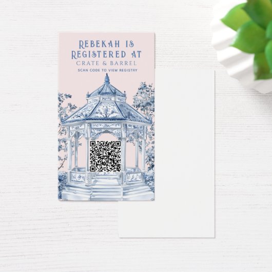 Blue und White Chinoiserie Gazebo | Gift-Registrie (Schreibtisch)