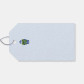 Blue und White Ginger Jar mit Green Bow Geschenkanhänger (Rückseite Horizontal)