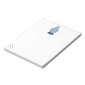 Blue und White Ginger Jar Notepad Notizblock (Rotiert)