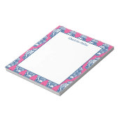 Blue und White Ginger Jar Notepad Notizblock (Rotiert)