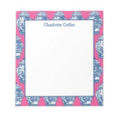 Blue und White Ginger Jar Notepad Notizblock (Vorderseite)