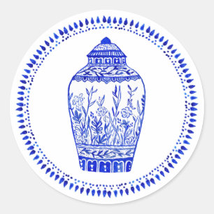 Blue und White Ginger Jar Stickers