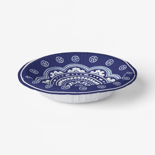 Blue und White Talavera Five Pappteller (Gewinkelt)
