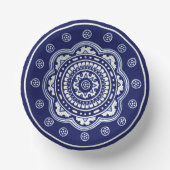Blue und White Talavera Five Pappteller (Vorderseite)