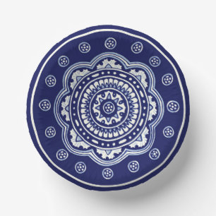 Blue und White Talavera Five Pappteller