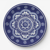 Blue und White Talavera Five Pappteller (Vorderseite)