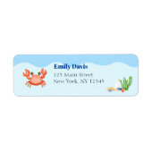Blue Under Sea Baby Boy Shower Crab (Vorne)