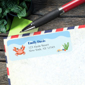 Blue Under Sea Baby Boy Shower Crab