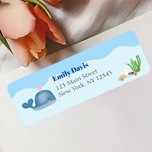 Blue Under Sea Baby Boy Shower Whale