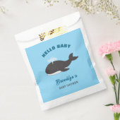 Blue Under Sea Hello Baby Shower Gray Whale Geschenktütchen (Versiegelt)