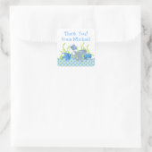 Blue Underwater Critters Birthday Fevor Stickers (Tasche)
