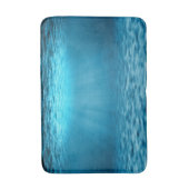 Blue Underwater Ocean Light Rays Badematte (Vorderseite Vertikal)