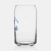 Blue Uni-Abschluß Personalisiert Graduate Name Dosenglas (Links)