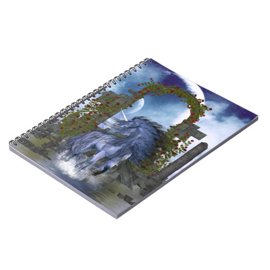 Blue Unicorn 2 Notizblock (Linke Seite)