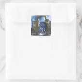 Blue Unicorn 2 Quadratischer Aufkleber (Tasche)