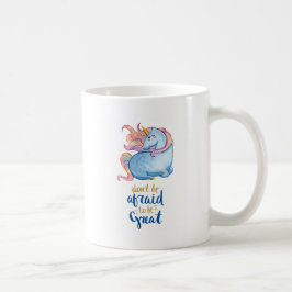Blue Unicorn Inspiration Zitat Kaffeetasse