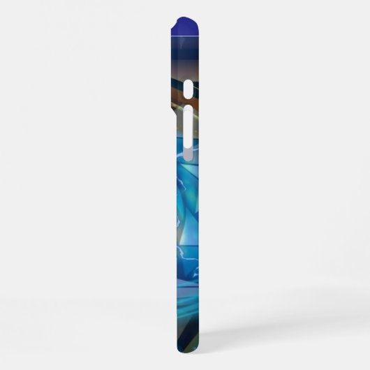 Blue Unicorn iPhone 16 pro max Fall Hülle (Linke Seite)