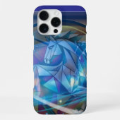 Blue Unicorn iPhone 16 pro max Fall Hülle (Rückseite)
