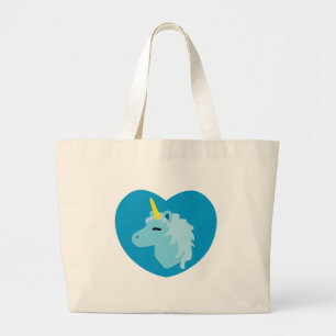 Blue Unicorn Jumbo Stoffbeutel