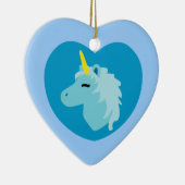 Blue Unicorn Keramikornament (Rechts)