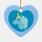 Blue Unicorn Keramikornament (Hinten)