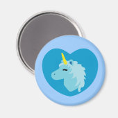 Blue Unicorn Magnet (Vorderseite/Rückseite)