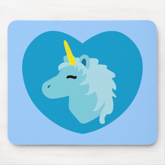 Blue Unicorn Mousepad (Vorne)
