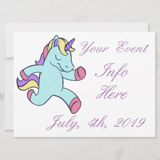 Blue Unicorn Running Thunder_Cove (Vorderseite)