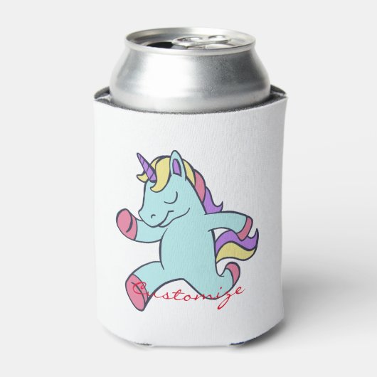 Blue Unicorn Running Thunder_Cove Dosenkühler (Kanne Vorderseite)