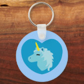 Blue Unicorn Schlüsselanhänger (Vorderseite)