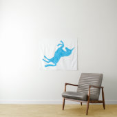 Blue Unicorn Wandteppich (Beispiel (Horizontal))