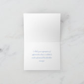Blue Unicorn Wedding Danke Cards (Innenseite)