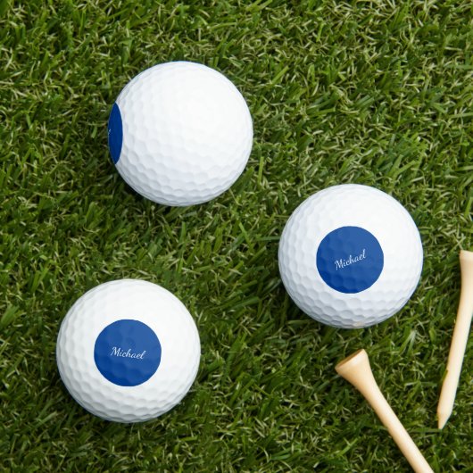 Blue Unique Beruflich Calligraphy Name Golfball (Insitu Gras)