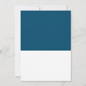 Blue Unique Rounded Foto Abschluss Ankündigung (Rückseite)