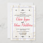 Blue United Kingdom Passport Invasion Einladung (Vorderseite)