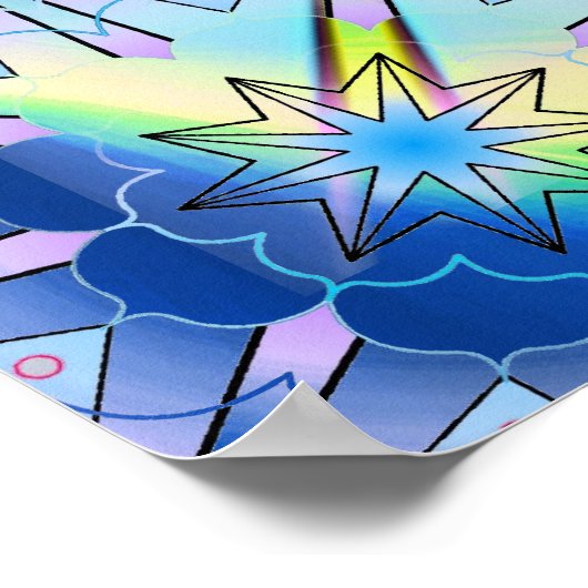 Blue Universe Poster (Ecke)