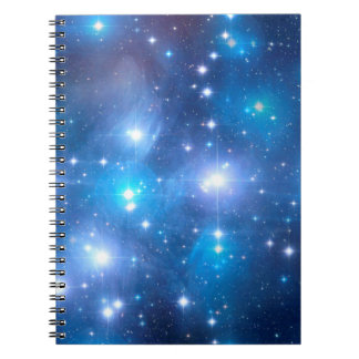 Blue Universe Stars + Ihre Ideen Notizblock