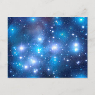 Blue Universe Stars + Ihre Ideen Postkarte