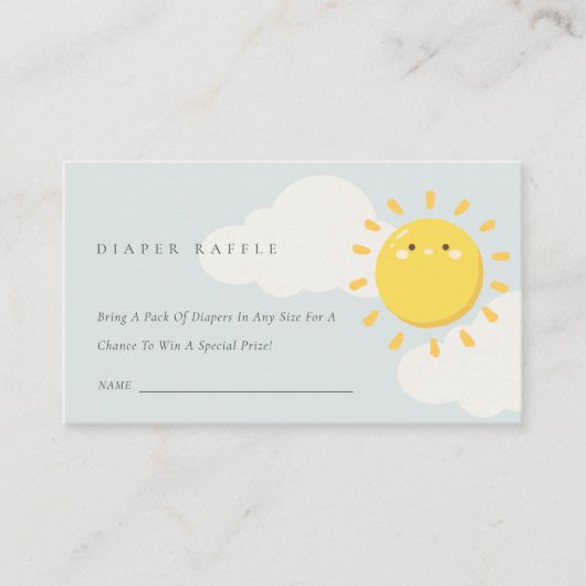 Blue Unsere kleine Sonnencreme-Windschutzscheibe R Begleitkarte (Vorderseite)