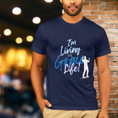 Blue Urban Typografie Ich lebe das Grace Life T-Shirt
