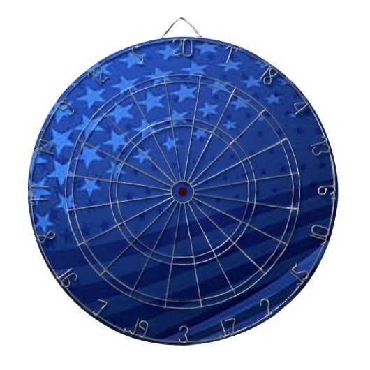 "Blue US Flagge" Dart Board Dartscheibe (vorne)