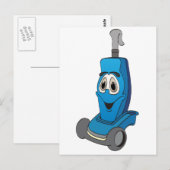 Blue Vacuum Cleaner Postkarte (Vorne/Hinten)
