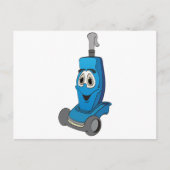 Blue Vacuum Cleaner Postkarte (Vorderseite)